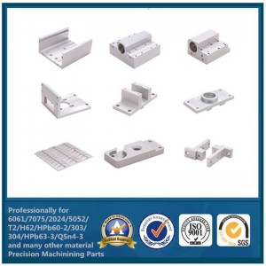 Pezzi meccanici di CNC su ordinazione degli accessori di alluminio della fabbrica della Cina